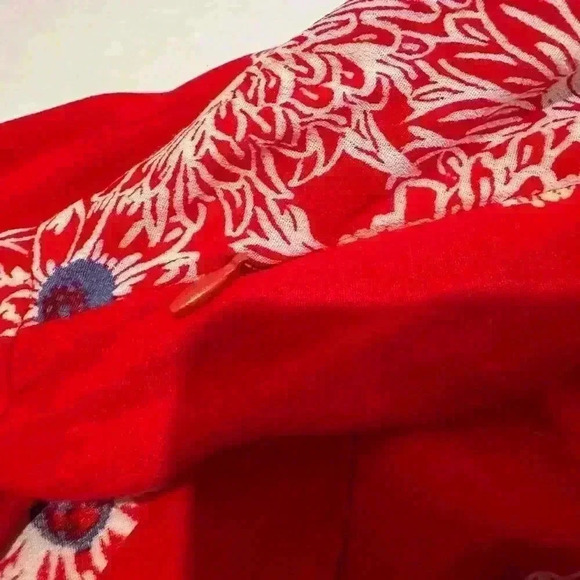 Free People Red Blue Hawaii Mini Dress XXS - Picture 7 of 14